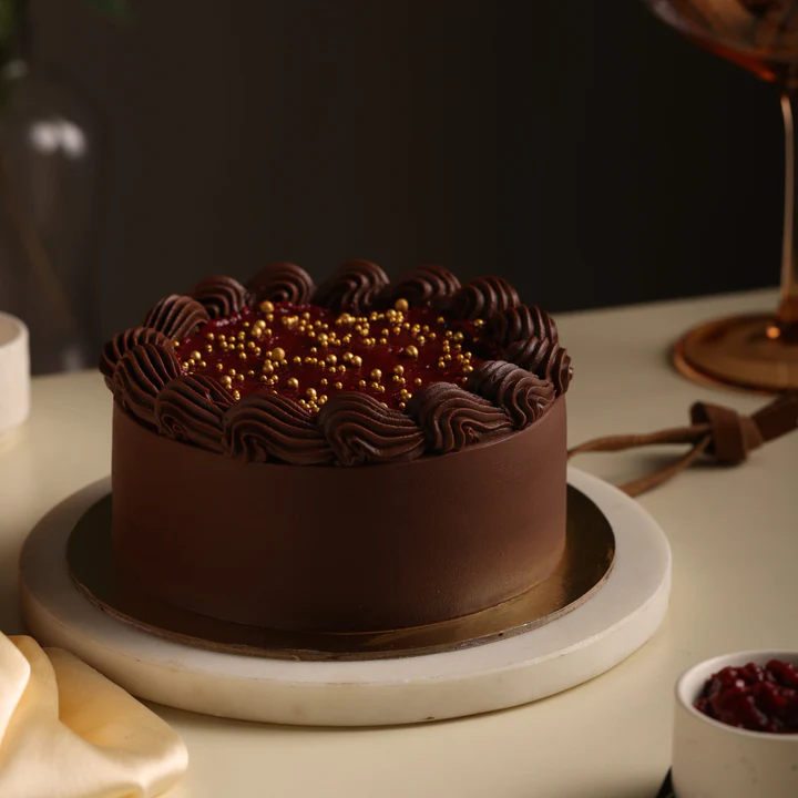 Decadent Chocolate Raspberry Cake