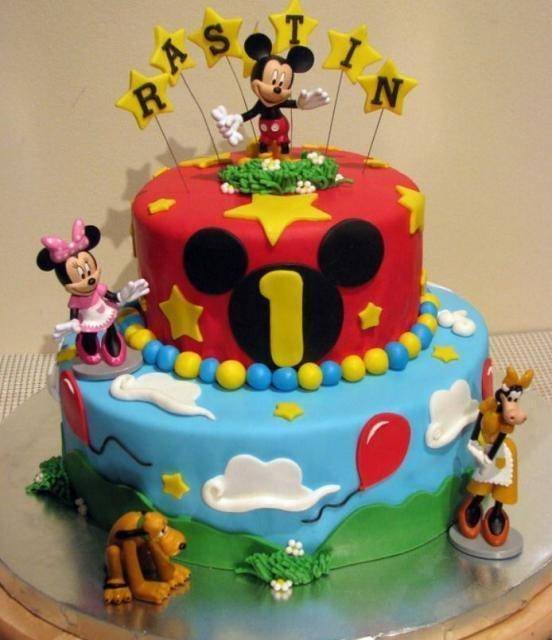 New Mickey in Forest Cake 