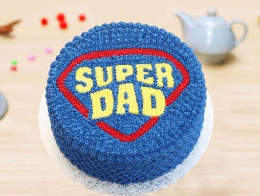 Buy online egg-less cake for Dad in Delhi and Noida