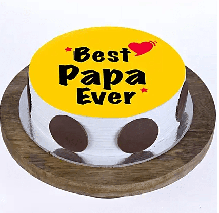 Shop Creamy Happy Birthday Papa Cake - Dispur