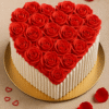 Hearty Roses Cake