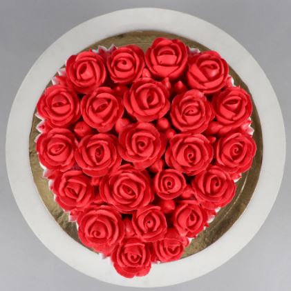 Hearty Roses Cake5