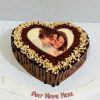 Heart Shaped Choco Forest Photo Cake