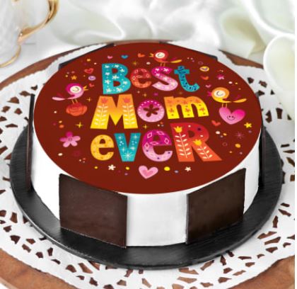 BEST MOM Mother's Day Cake