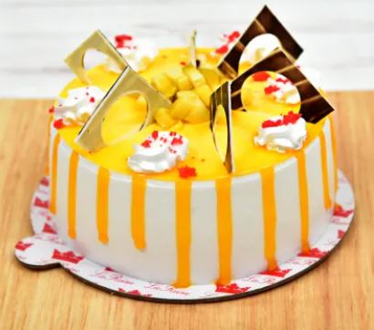 Delictable Cake in Mango Flavoured