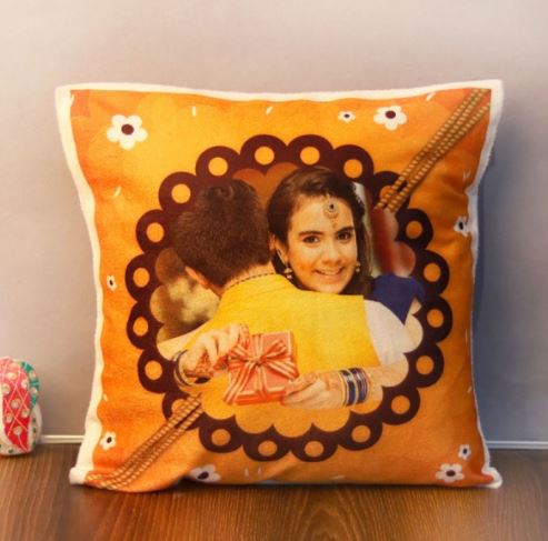 Rakhi Printed Customized Cushion