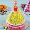 Barbie Dressed with Roses Cake