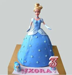 Designer Barbie Fondant Finishing Cake