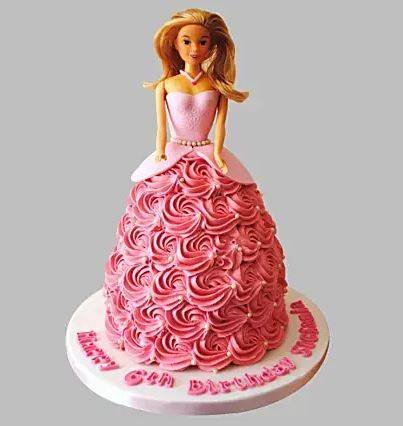 Messy Gorgeous Barbie Cake  