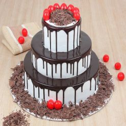 3 tier designer black forest cake
