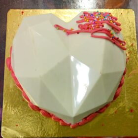 Velvet Heart Shaped Pinata Cake
