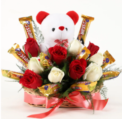 Teddy Bears with Roses
