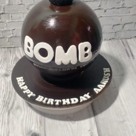 bomb pinata cake
