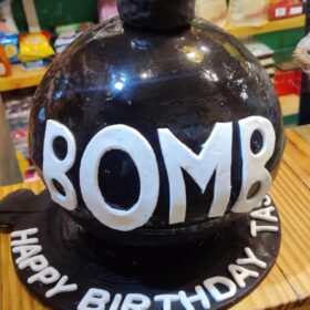 designer bomb cake
