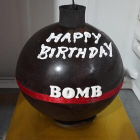 massive bomb cake