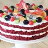 Mix Fruits Velvety Cake1