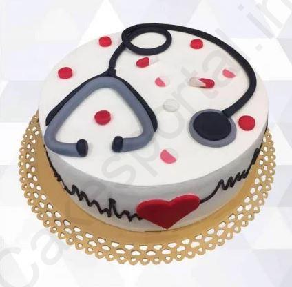 Fondant Cake For Doctors