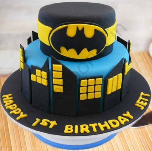Batman Designer 2 Tier Cake