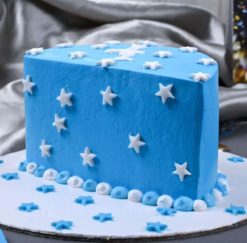 Cloudy Stars Half Cut Cake1