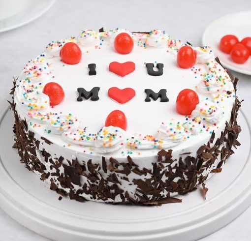 Sparkled Love U Mom Cake