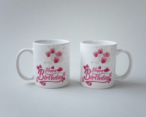 Printed Happy Birthday Coffee Mug.