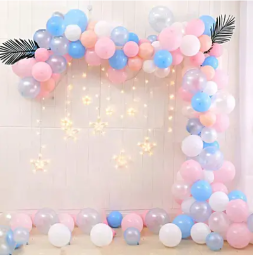 Balloon Decoration with Star Led light