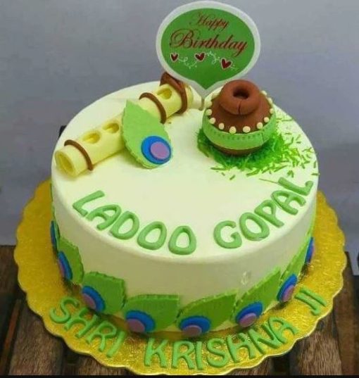 Ladoo Gopal Birthday Cake