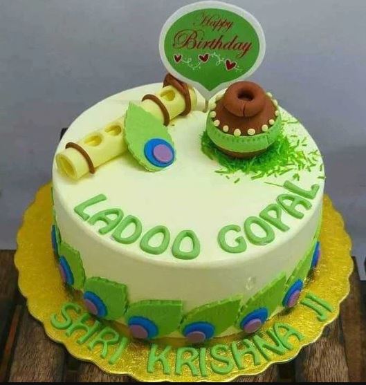 Laddu Gopal Birthday Cake | bakehoney.com