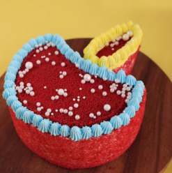 Deep Shape Red Velvet Cake