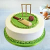 Semi Fondant Cricket Cake