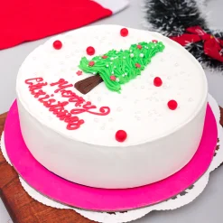 Designer Christmas Vanilla Cake