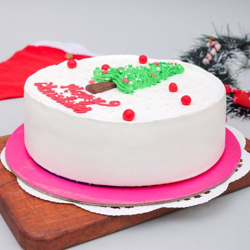 Designer Christmas Vanilla Cake1