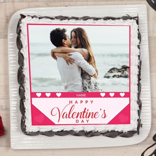 Special Valentine Day Photo Cake 1