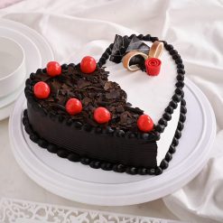 Delicious Creamy Black Forest Vanilla Cake