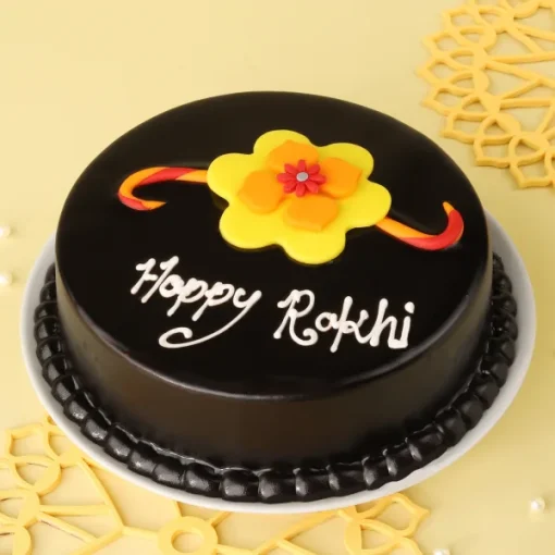 Raksha Bandhan Cake With Rakhi3