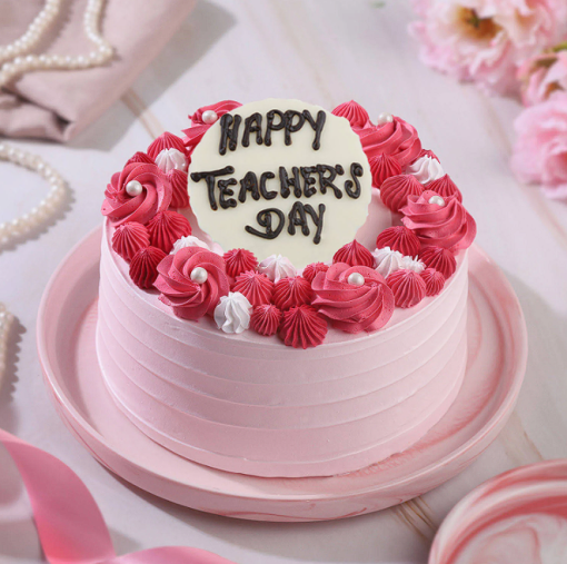 Designer Butterscotch Teachers Day Cake