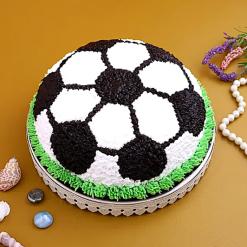 Creamy Football Cake