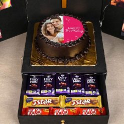 Birthday Choco Photo Cake In Surprise Box3