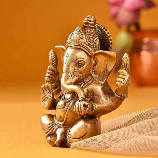 Ganesha Brass Idol3