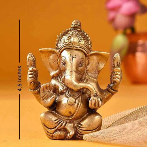 Ganesha Brass Idol5