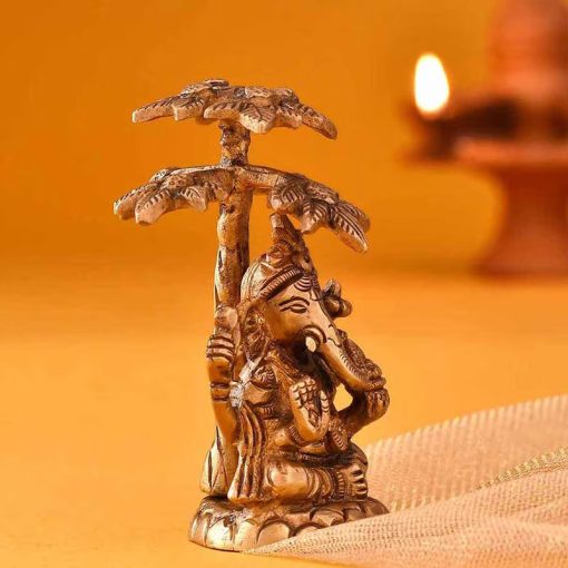 Ganesha Under Tree Idol3