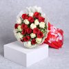 White And Red Rose For Karwa Chauth