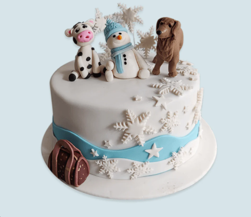 Snow Animals Cake