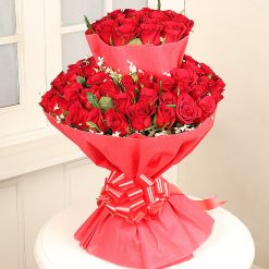Two Layer Roses Bunch For Karwa Chauth