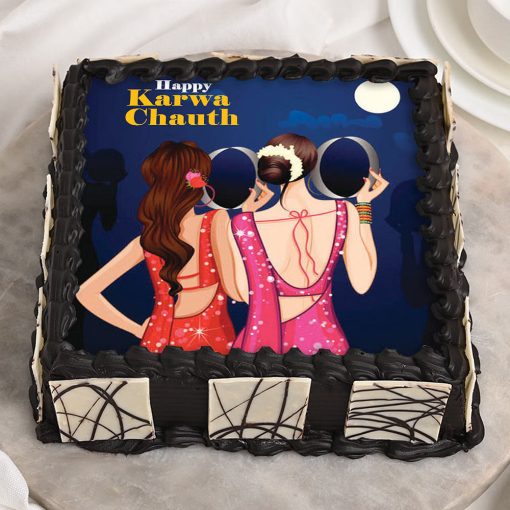 Karwa Chauth Poster Cake