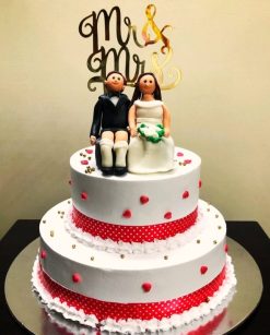 Mr and Mrs Engagement Cake