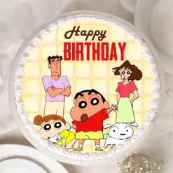 Shinchan Family Poster Cake2