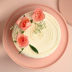 Pink Rose Vanilla Cake2