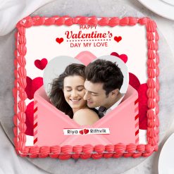 Valentine's Day Photo Cake