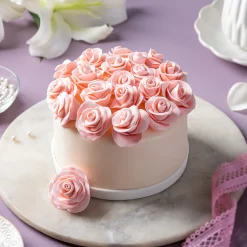 Blooming Chocolate Fondant Floral Cake